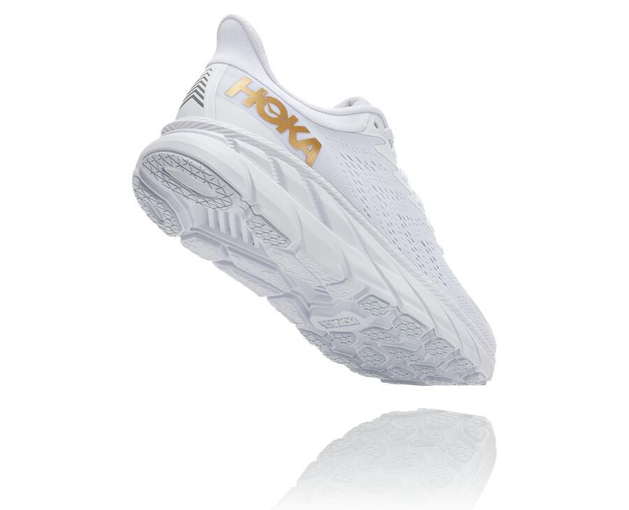 Tenis Hoka One One Hombre Blancos - Clifton 7 - ENCT39485